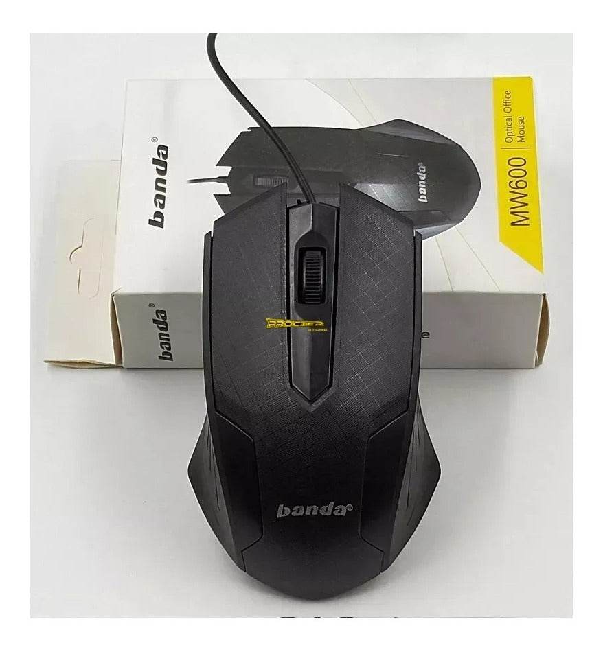 Mouse Banda Mw600 Alámbrico Color Negro
