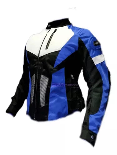 Chaqueta Moto Protecciones Reflectiva Mujer Dama Fabricación - Velocity Savage