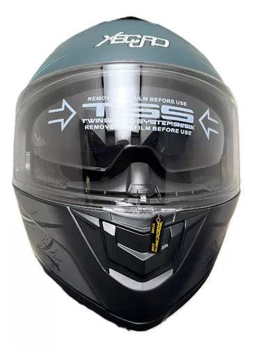 Casco Xecuro Certificado Doble Visor Transparente - Velocity Savage