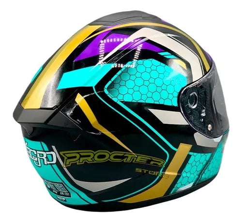 Casco Xecuro Certificado Doble Visor Transparente - Velocity Savage