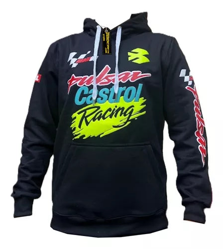 Buzo Hoodie Motero Buzo Con Capota Ktm Pulsar Honda - Velocity Savage