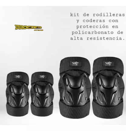 Rodilleras Y Coderas Motocross Deportes Tácticas - Velocity Savage