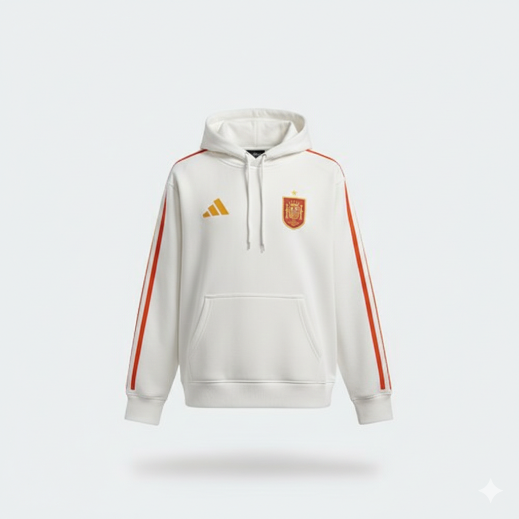 Hoodie Selección España Hoodie_Seleccion_Espa_a_Blanco | Velocity Savage - Ropa Deportiva de Fútbol en Colombia