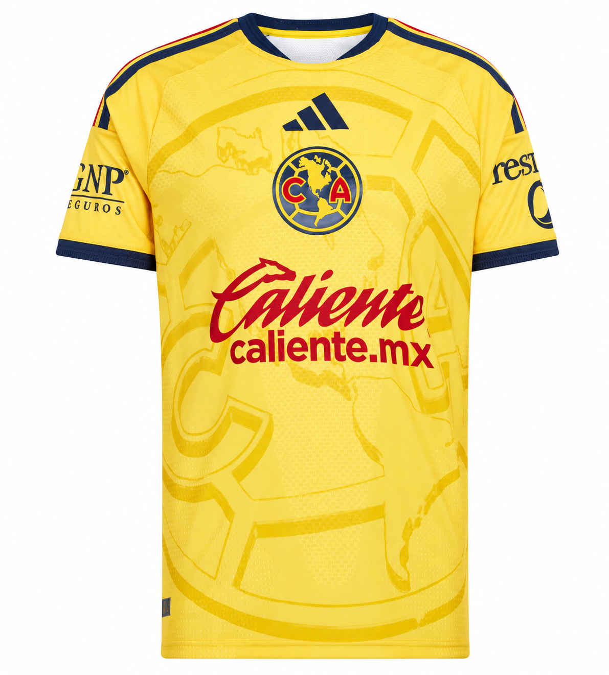 camiseta América de México 2026 con escudo y logos termosellados