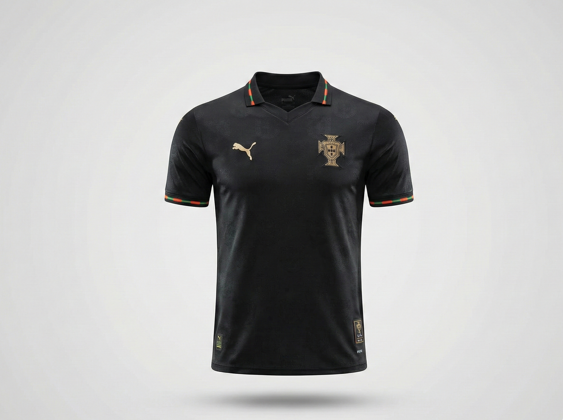 Camiseta Portugal Pantera Negra Lisa (sin estampado)