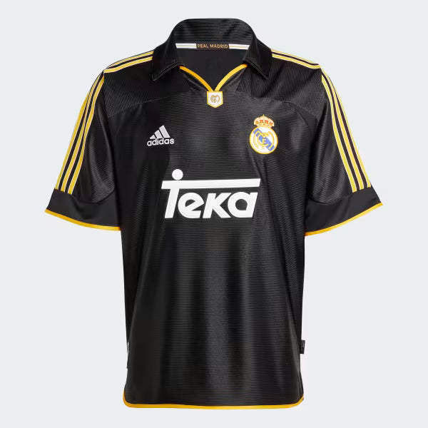 Camiseta Retro Real Madrid 99/00 RealNegra99 | Velocity Savage - Ropa Deportiva de Fútbol en Colombia