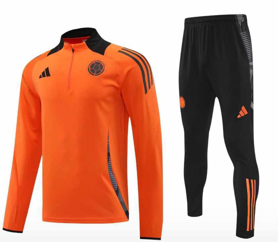 Sudadera Hombre Adidas entrenamiento Tiro 24 - Naranja-Negro - Velocity Savage