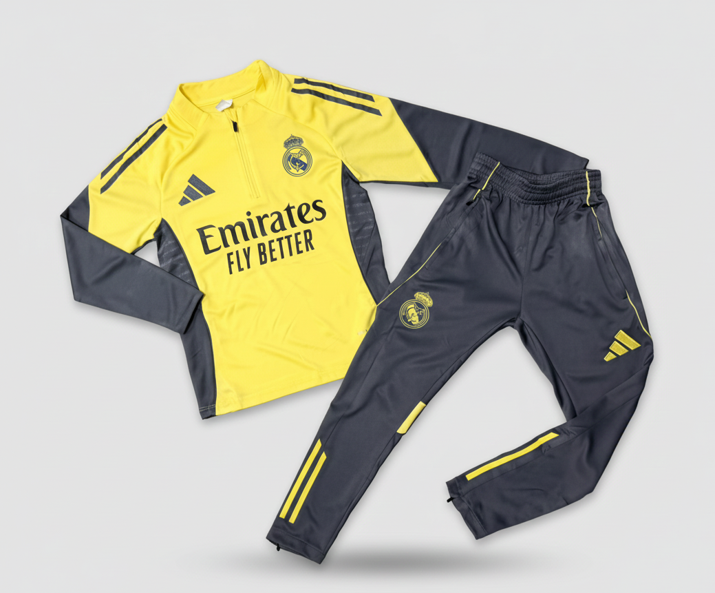Sudadera Real Madrid Adidas Niños Amarillo