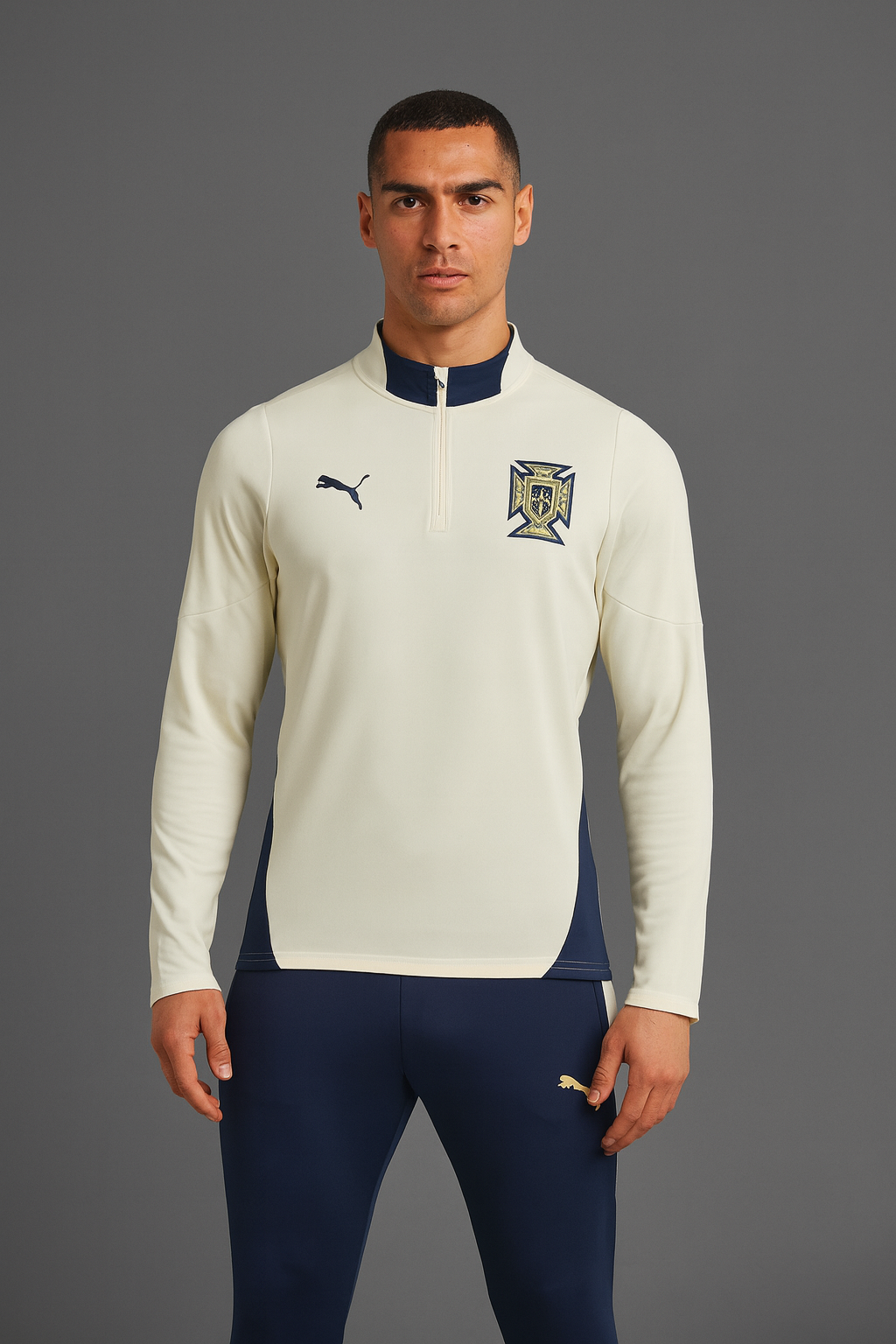 Sudadera Puma Portugal 2026 Crema