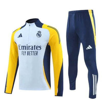 Sudadera Entrenamiento Real Madrid Adidas Envío Incluido Blanco Amarillo