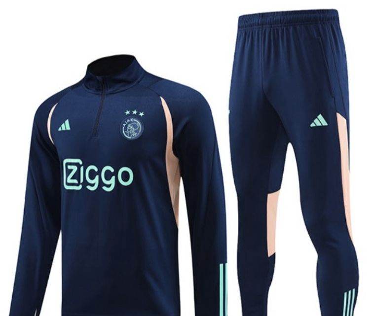 Sudadera Entrenamiento Ajax Adidas Envío Incluido Azul Oscuro