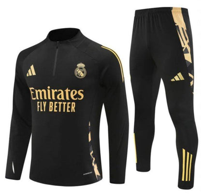 Sudadera Entrenamiento Real Madrid Adidas Envío Incluido Negro Dorado