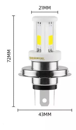 Bombillo Farola Led Cerámica Triceta Moto Luz - Velocity Savage