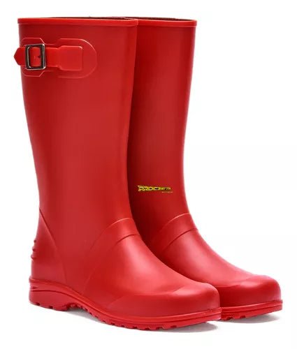 Botas Dama Para La Lluvia Hebilla Caucho Impermeables - Velocity Savage