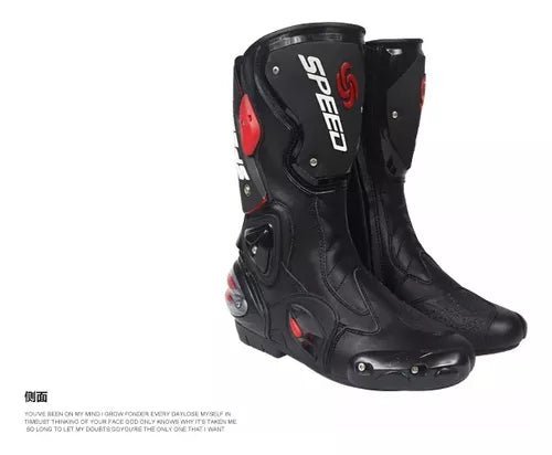 Botas Speed Con Protecciones Moto Montero Velocidad - Velocity Savage