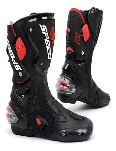 Botas Speed Con Protecciones Moto Montero Velocidad - Velocity Savage