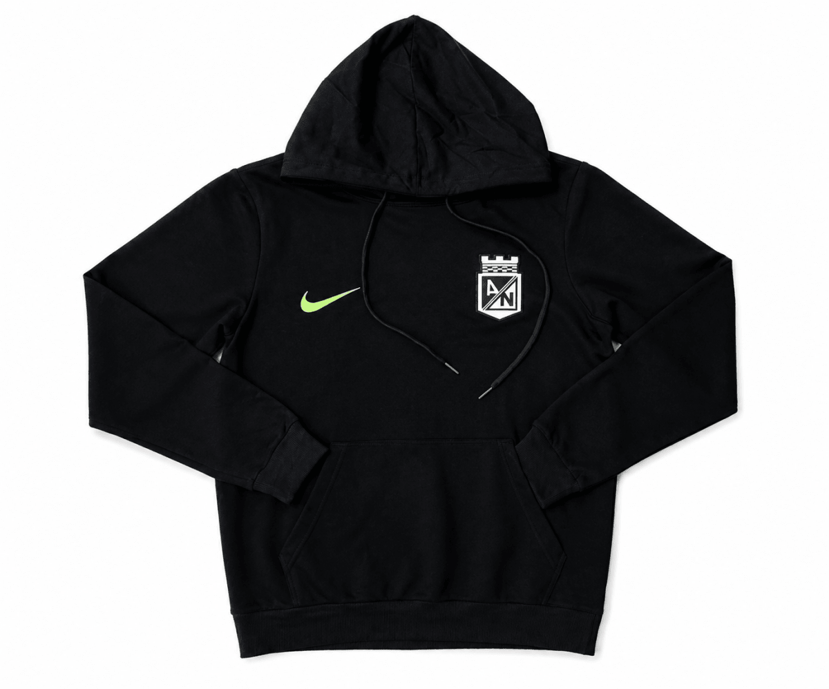 Buzo Atlético Nacional Nike Negro con detalles verde neón

