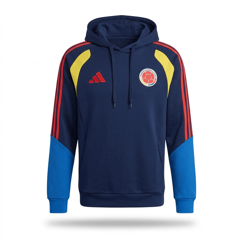 Buzo Hoodie Con Capota Selección Colombia Azul