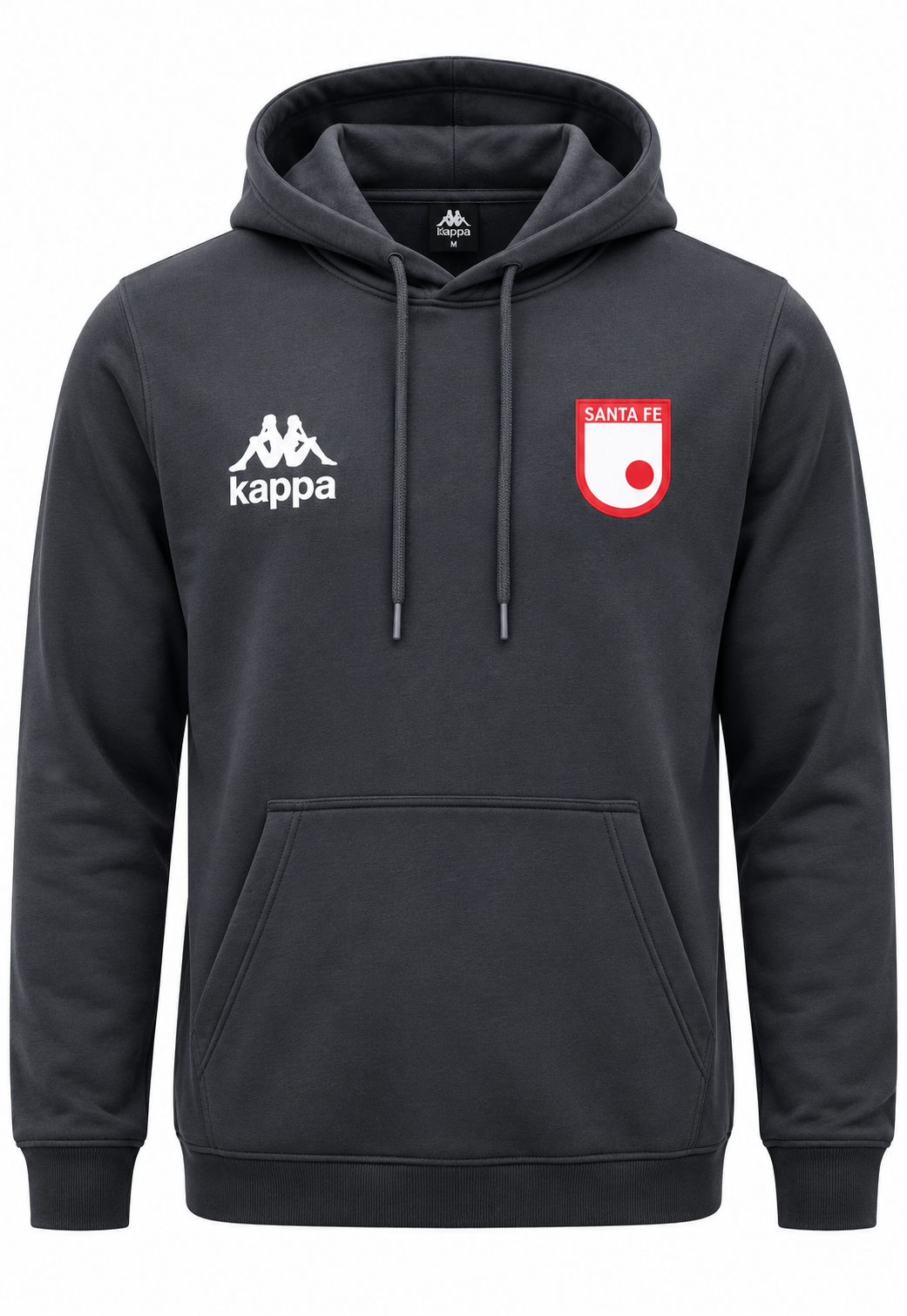 Buzo Hoodie Santa Fe, foto de estudio en fondo blanco
