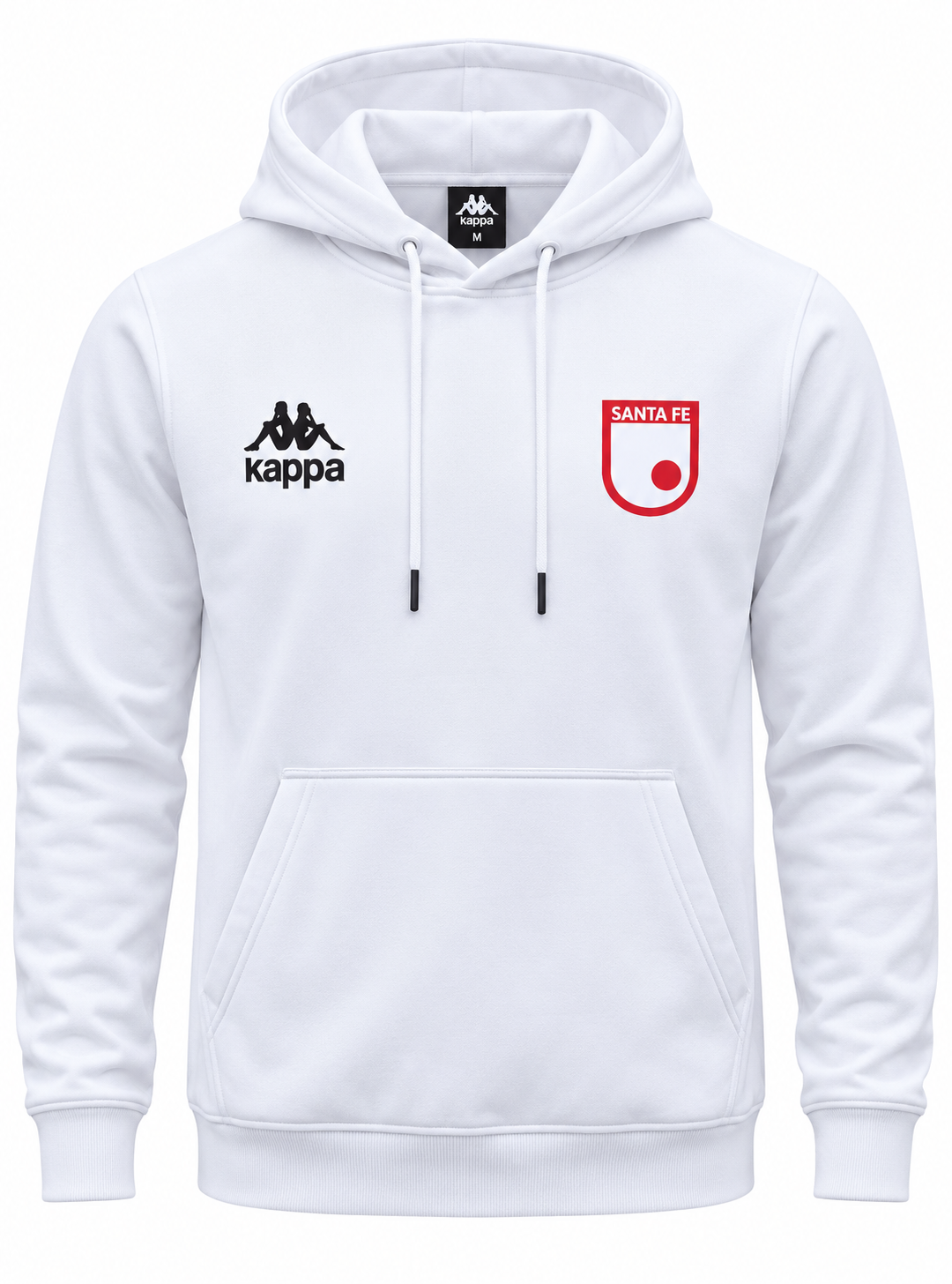 Buzo Hoodie Santa Fe, foto de estudio en fondo blanco