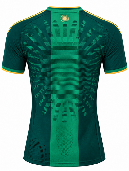 Espalda lisa de la camiseta verde de Argentina edición despedida de Messi, lista para poner nombre y número