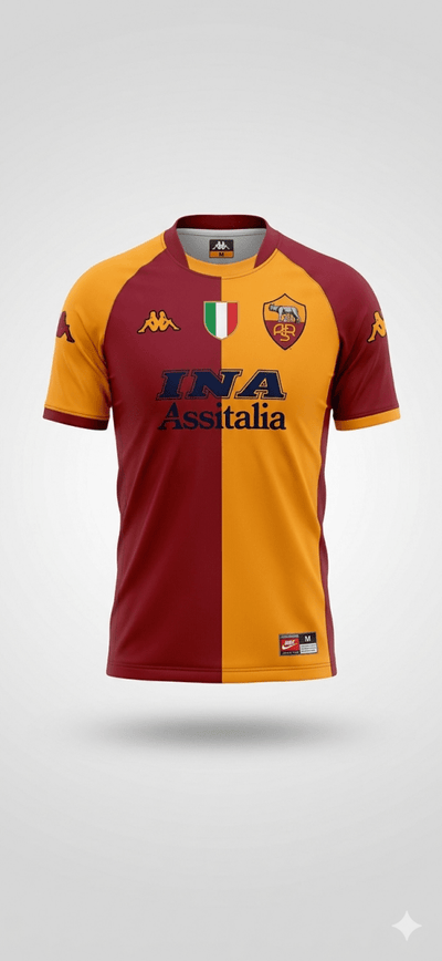 Camiseta AS Roma 2001/2002 Local Retro Calidad 1:1 - tag5 | Velocity Savage Colombia