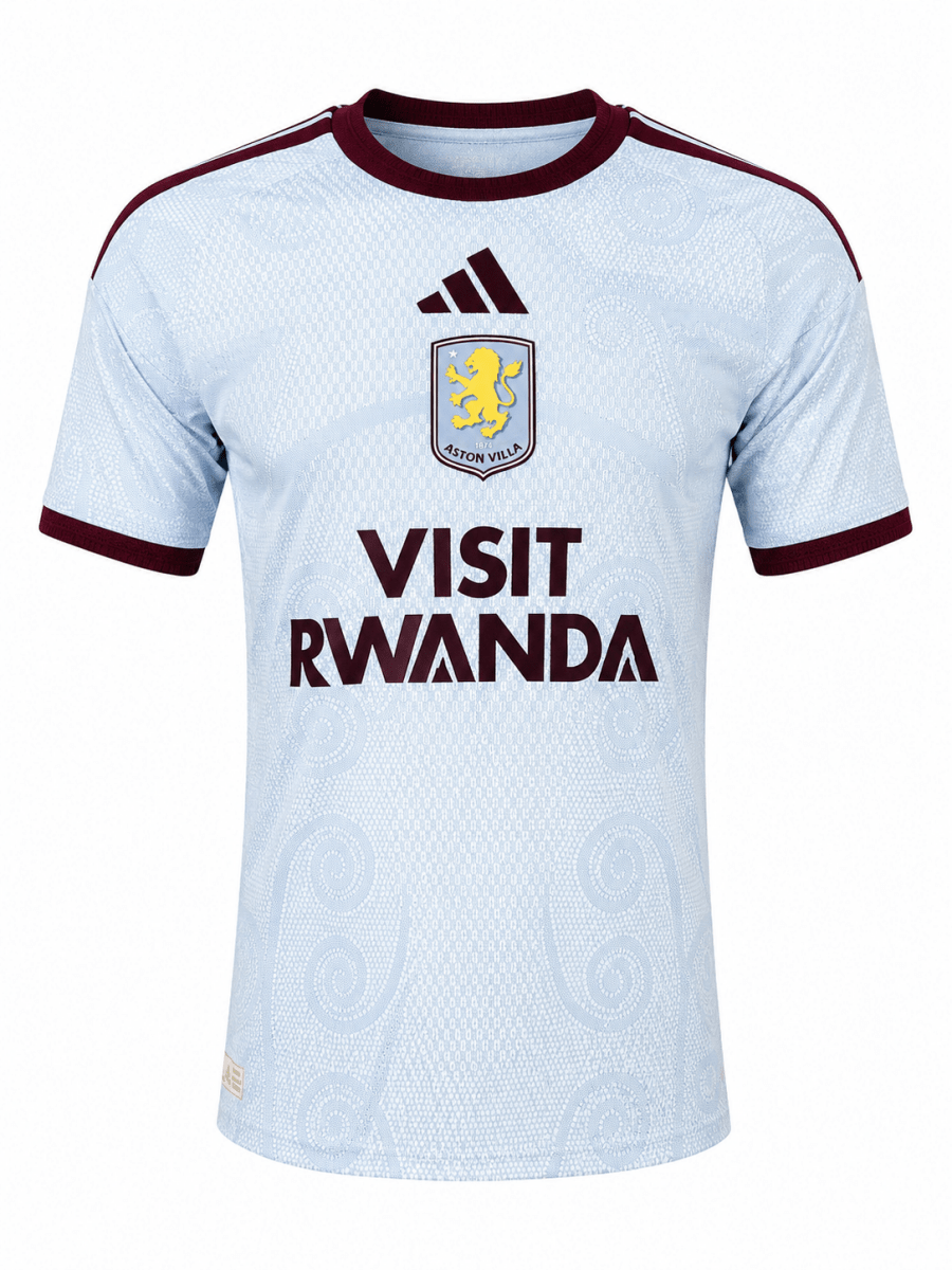 Aston Villa 26-27 third with heat-pressed crest and logos jersey