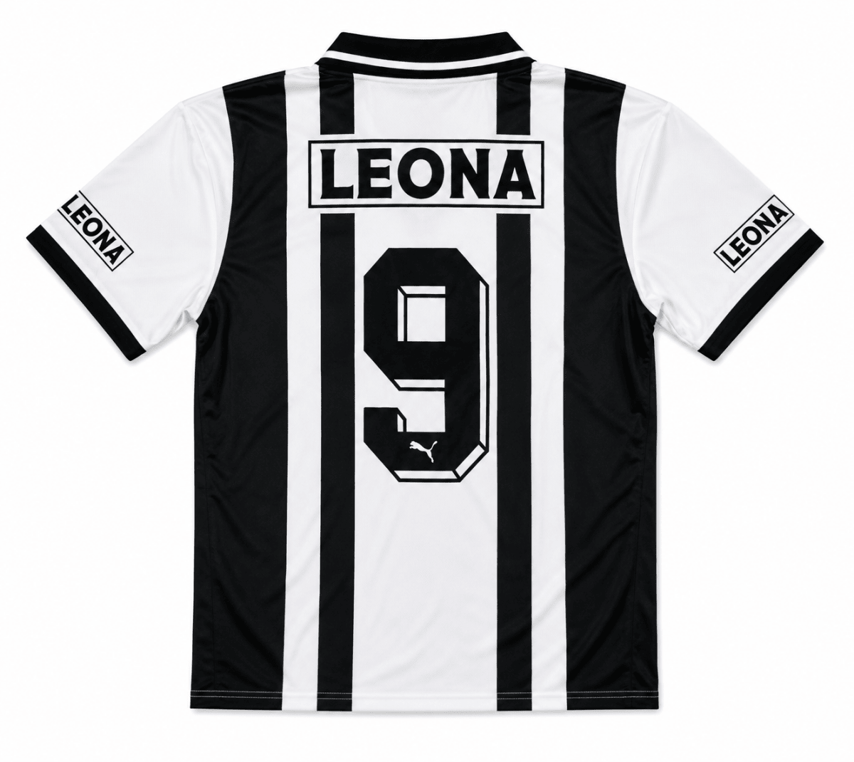 Camiseta Atlético Nacional Retro Puma blanca y negra