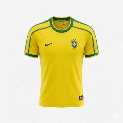 Camiseta Brasil 1998 Local Retro Calidad 1:1 - tag5 | Velocity Savage Colombia
