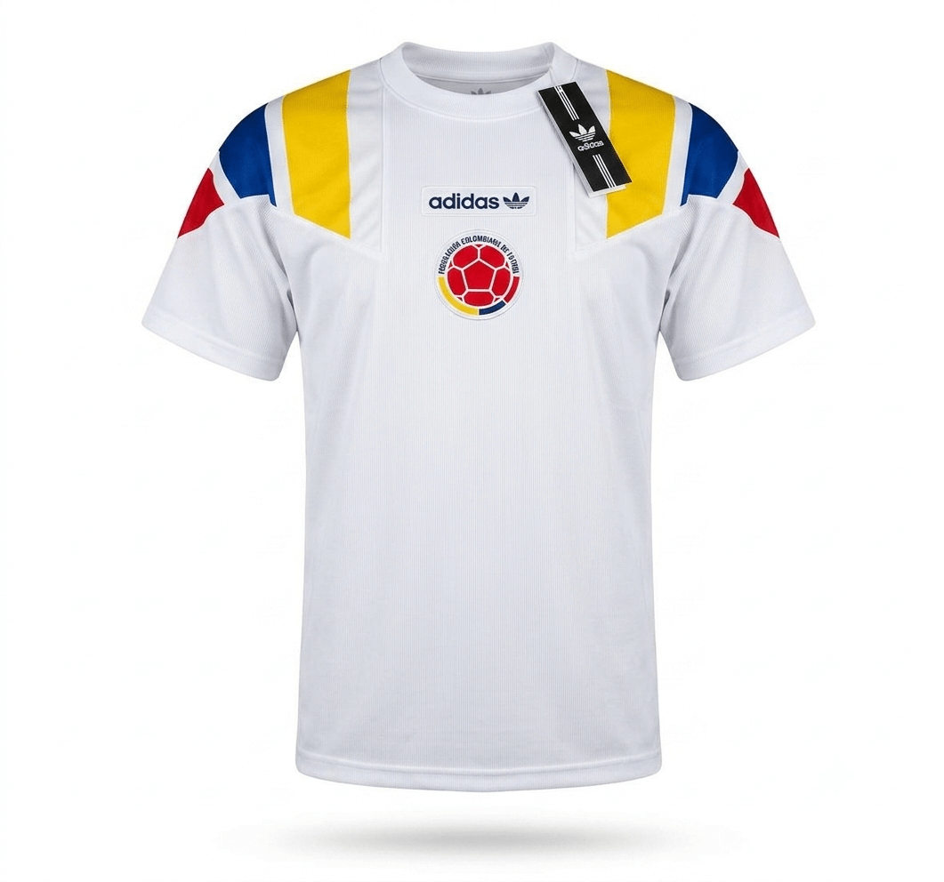 Camiseta Colombia EQT Blanca 2026 - Velocity Savage