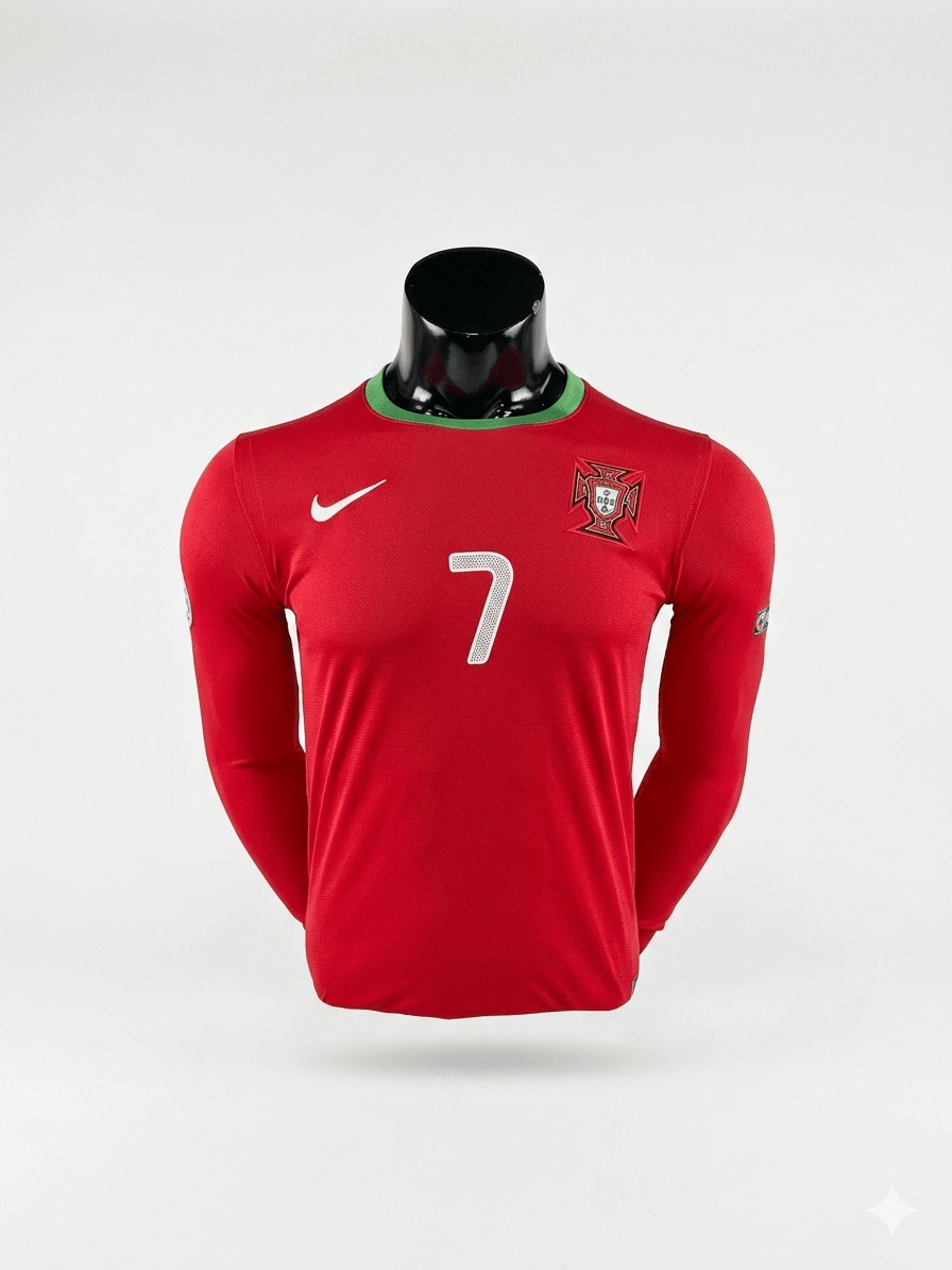 Camiseta CR7 Portugal 2012 Manga Larga Nike Versión Jugador y Fan - Calidad 1:1 | Velocity Savage