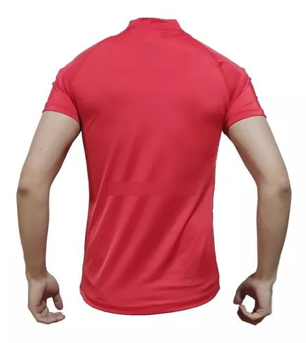 Camiseta Deportiva Slim Fit Manga Corta Gym Lycra Fria Uv - Velocity Savage