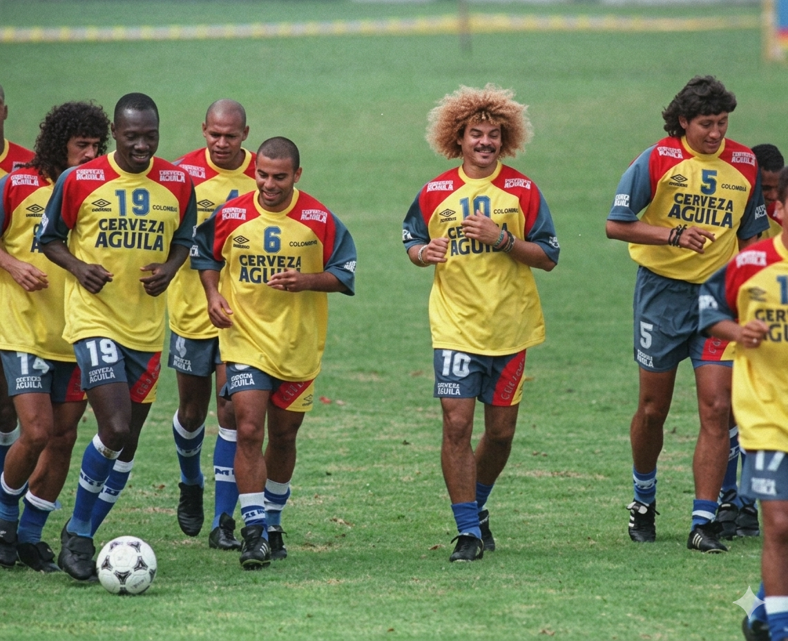 Camiseta Entrenamiento Retro Selección Colombia 2000 Versión Jugador y Fan - Calidad 1:1 | Velocity Savage
