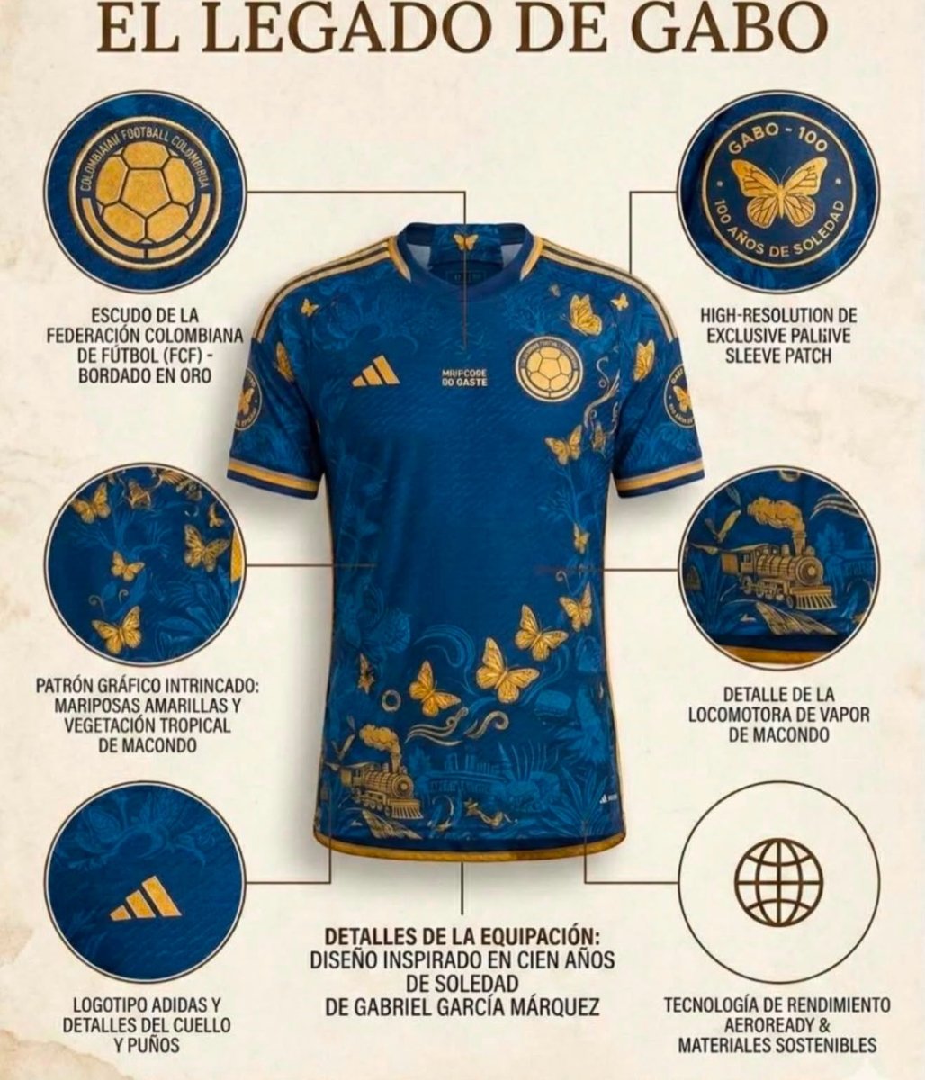 Camiseta especial Macondo Selección Colombia 2026 Calidad 1:1 Velocity Savage