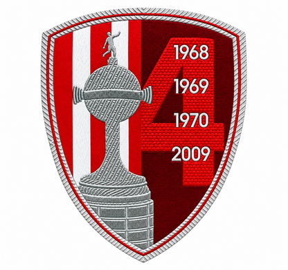 Patch das 4 Copas Libertadores do Estudiantes (1968, 1969, 1970 e 2009), vendido à parte