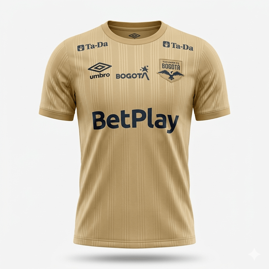 Camiseta Inter de Bogotá Tercera Rebeldía Dorada | Velocity Savage