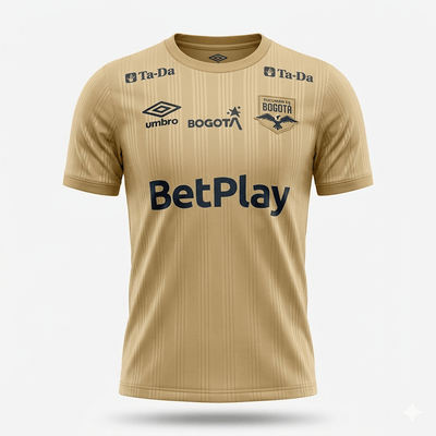 Camiseta Inter de Bogotá Tercera Rebeldía Dorada | Velocity Savage