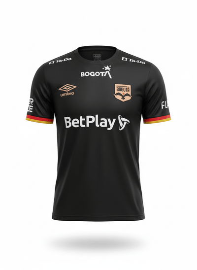 Camiseta Internacional de Bogotá Visitante Negra | Velocity Savage