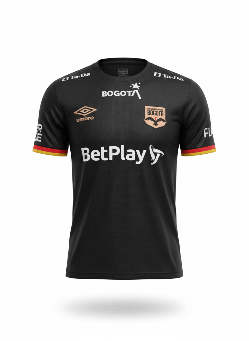 Camiseta Internacional de Bogotá Visitante Negra