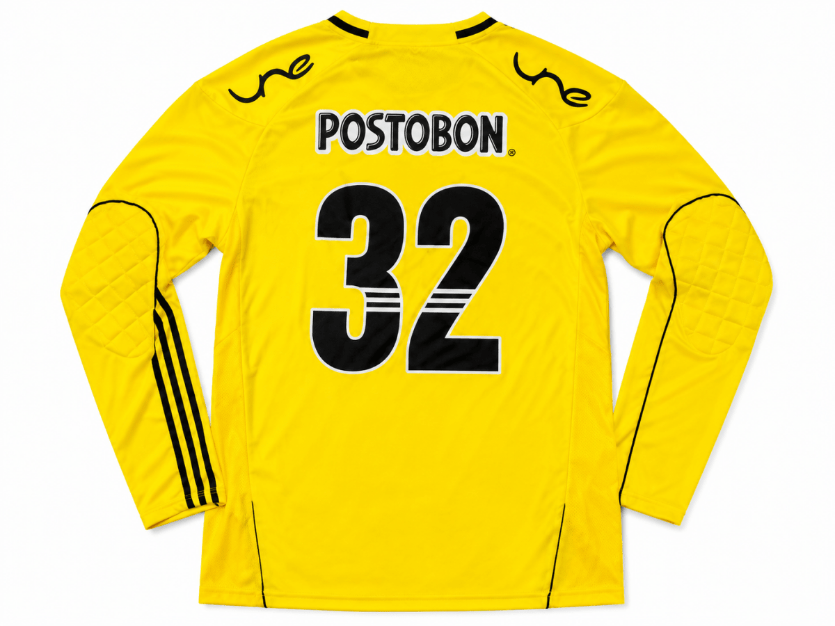 Camiseta Manga Larga Gaston Pezzuti Retro Nacional Amarillo