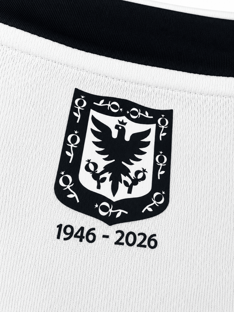 Millonarios 80 years edition special with heat-pressed crest jersey
