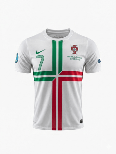Camiseta Portugal Visitante Retro 2012 Blanca Versión Jugador y Fan - Calidad 1:1 | Velocity Savage