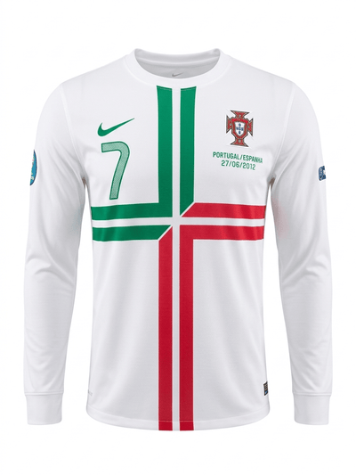 Camiseta Portugal Visitante Retro 2012 Blanca Versión Jugador y Fan - Calidad 1:1 | Velocity Savage