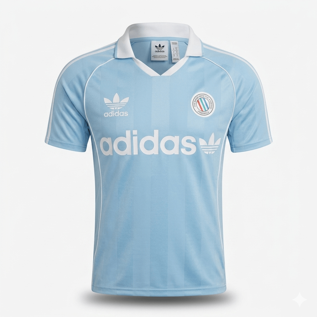 Camiseta Retro Adidas Originals Azul Claro Calidad 1:1 Velocity Savage