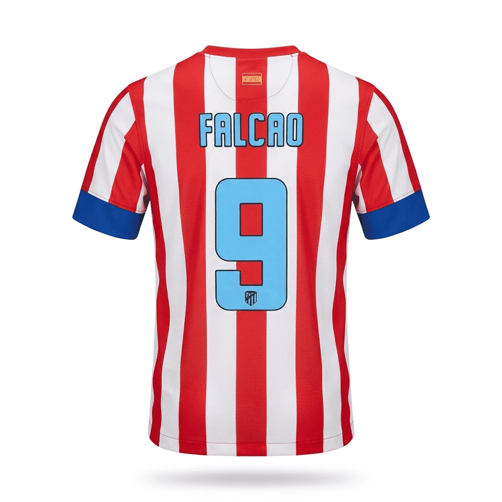 Camiseta Retro Atlético de Madrid 2012 Radamel Falcao Versión Jugador y Fan - Calidad 1:1 | Velocity Savage
