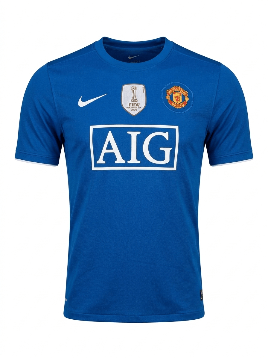 Camiseta Retro Azul Manchester United 2008 Versión Jugador y Fan - Calidad 1:1 | Velocity Savage