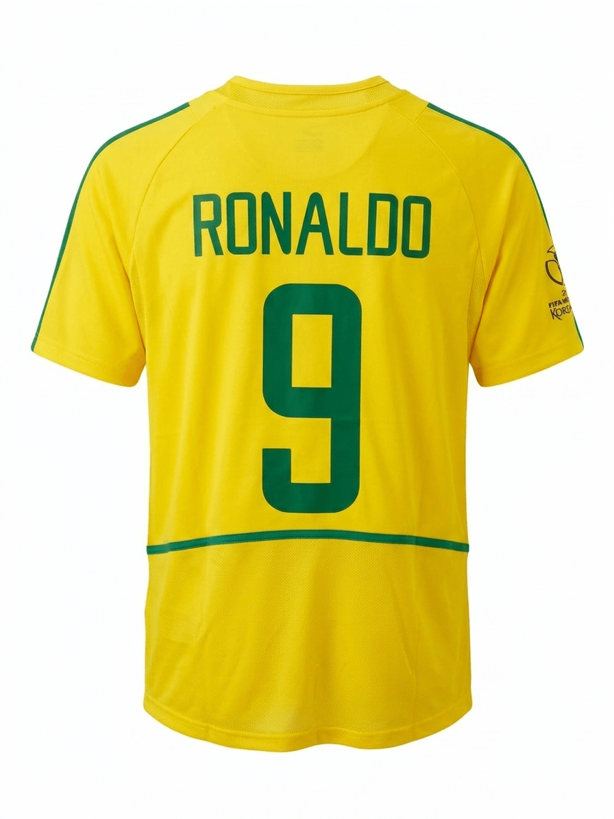Camiseta Retro Brasil Ronaldo 2002 Calidad 1:1 Velocity Savage