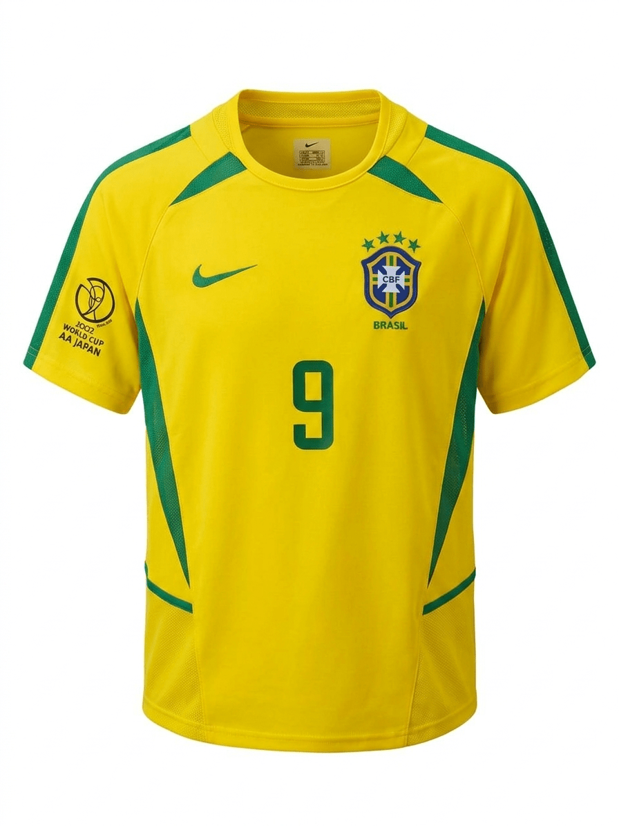 Camiseta Retro Brasil Ronaldo 2002 Calidad 1:1 Velocity Savage