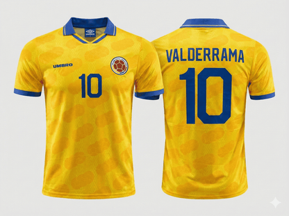 Camiseta Retro Colombia 1994 Pibe Valderrama | Velocity Savage