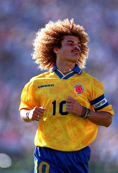 Camiseta Retro Colombia 1994 Pibe Valderrama | Velocity Savage